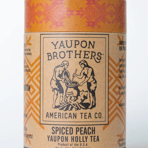 Spiced Peach Yaupon Holly Tea in Eco Tube