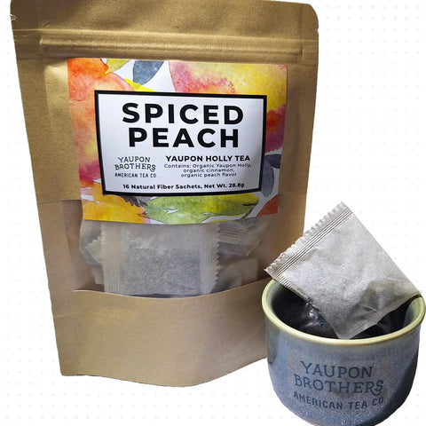 Spiced Peach Yaupon Holly Tea