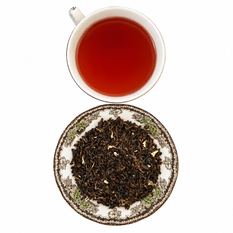 Blackberry Fruit Tea brewed tea and loose leaf blend
