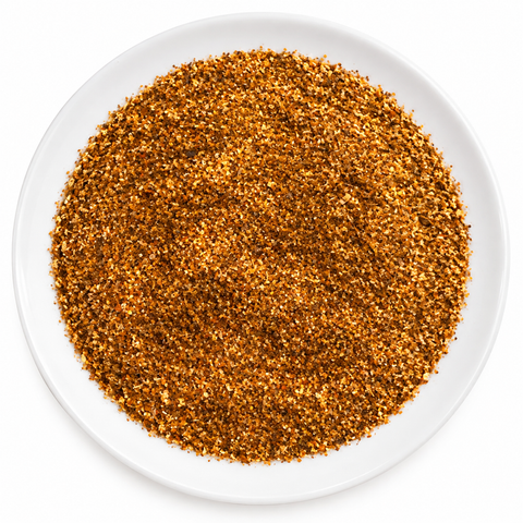 Chili Blend dry spice blend on a plain white plate