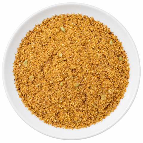 Peri Peri dry spice blend on a plain white plate