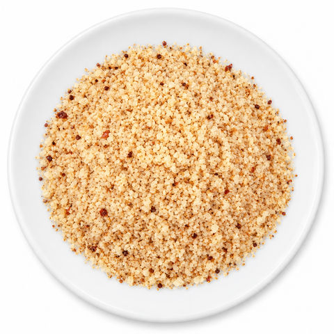 Carolina Reaper Salt on a plain white plate
