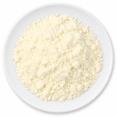 White Cheddar Popcorn Seasoning on a plain white plate