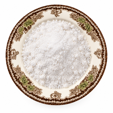 Calcium Citrate on a cream floral plate