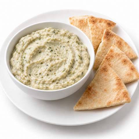 Potato & Leek Roasted Vegetable Dip with Italian Herb Evoo — recipe serving suggestion