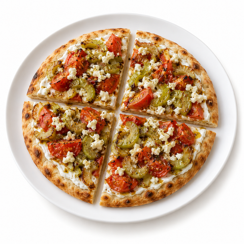 Celery & Tomato Flatbread with Tomato White — serving suggestion