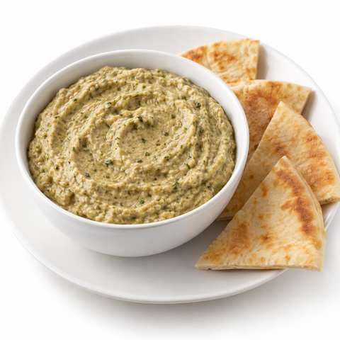 Brussels Sprout & Apple Roasted Vegetable Dip with Truffle Balsamic Vinegar — recipe serving suggestion
