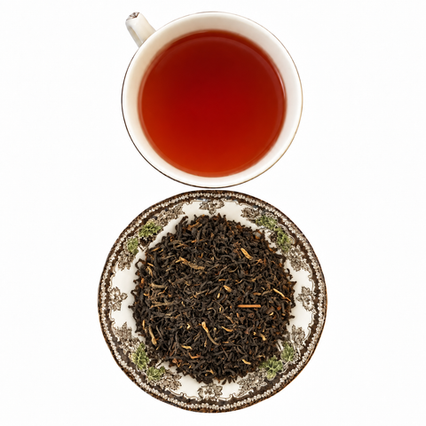 Irish Breakfast Tea, Organic loose tea and brewed cup